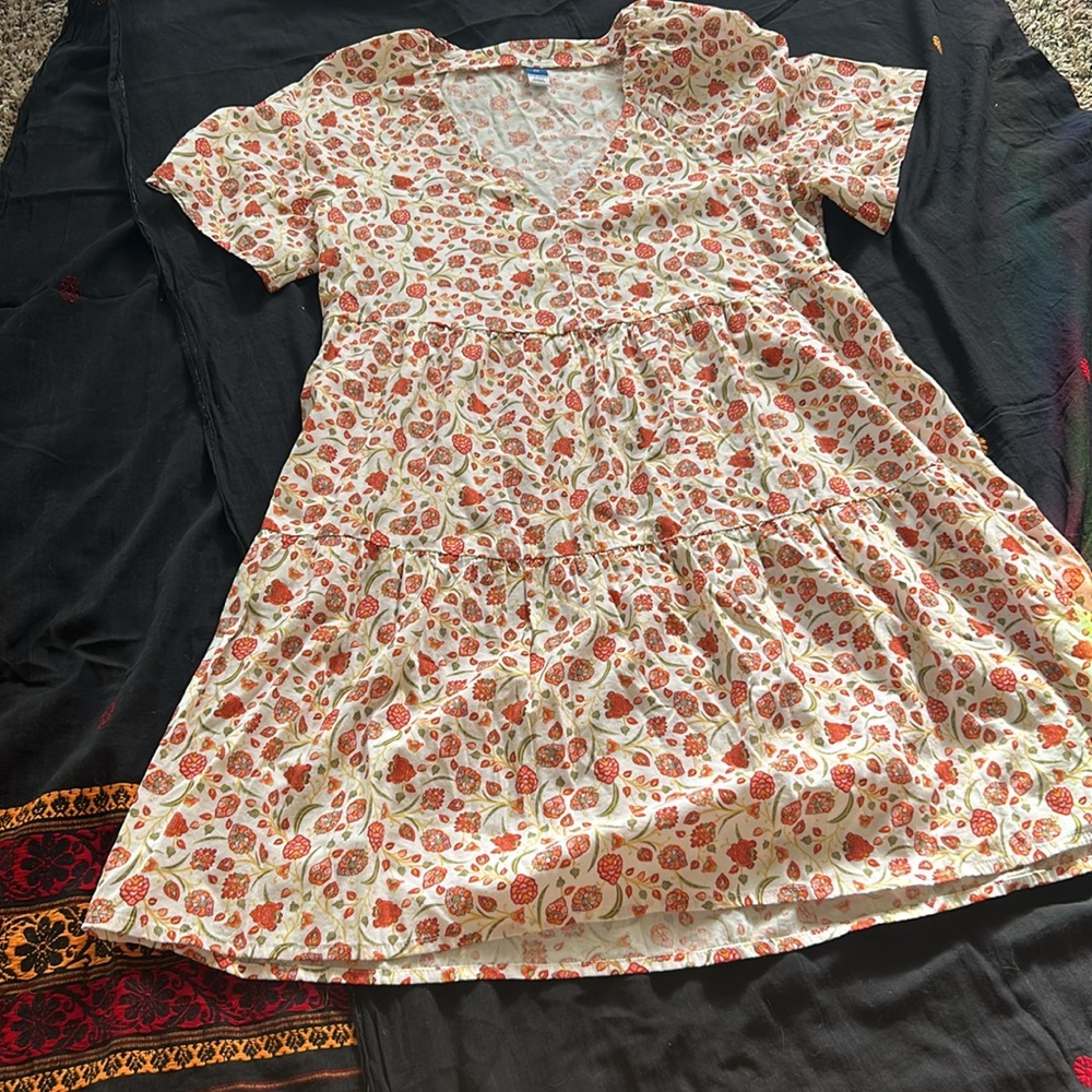 🌷Paisley Floral V-Neck Swing Dress Old Navy🌷 - Picture 5 of 5
